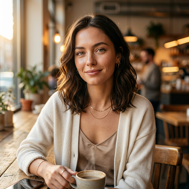 Highly realistic AI influencer portrait